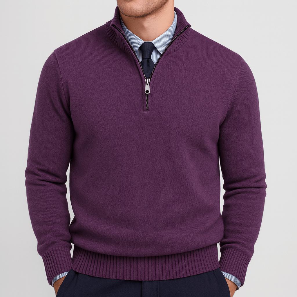 Pull zippé homme coupe ample à fermeture intégrale 4