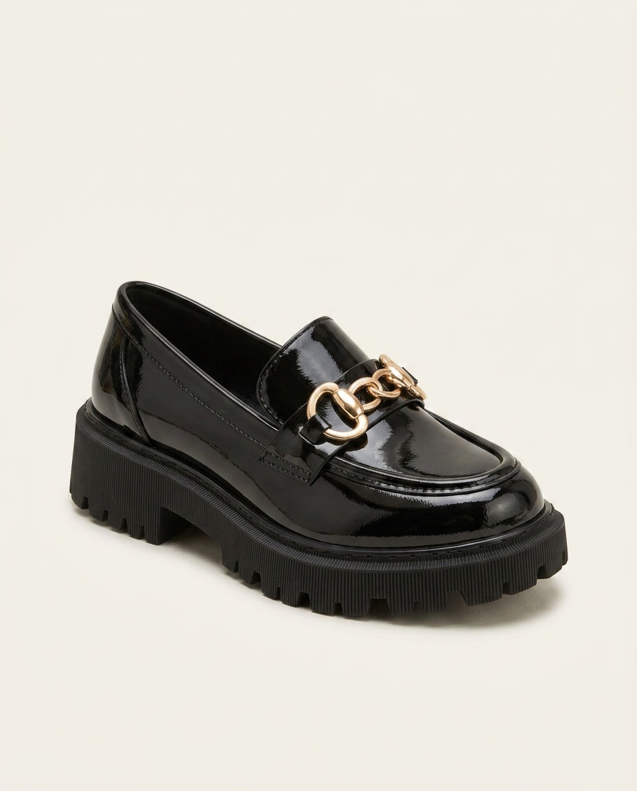 Mocassins femme à plateforme et talon bloc 3