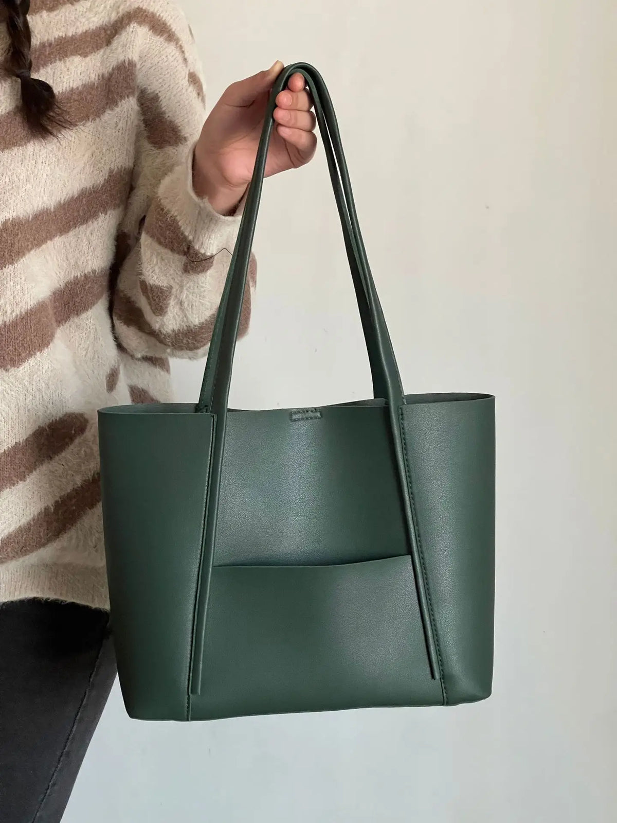Sac à main femme en cuir à poignée et grande contenance 7