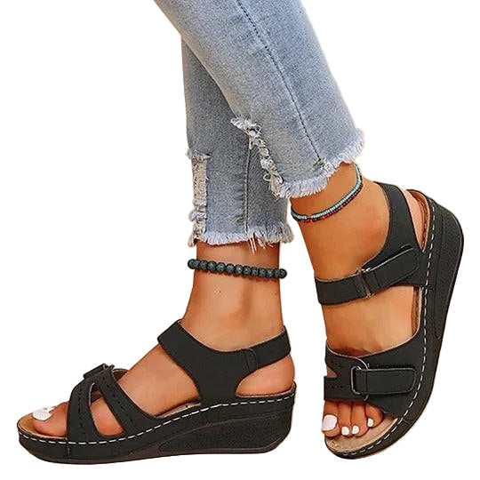 Sandales confort femme à semelle amortissante