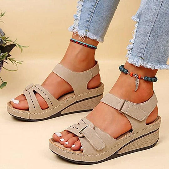 Sandales confort femme à semelle amortissante