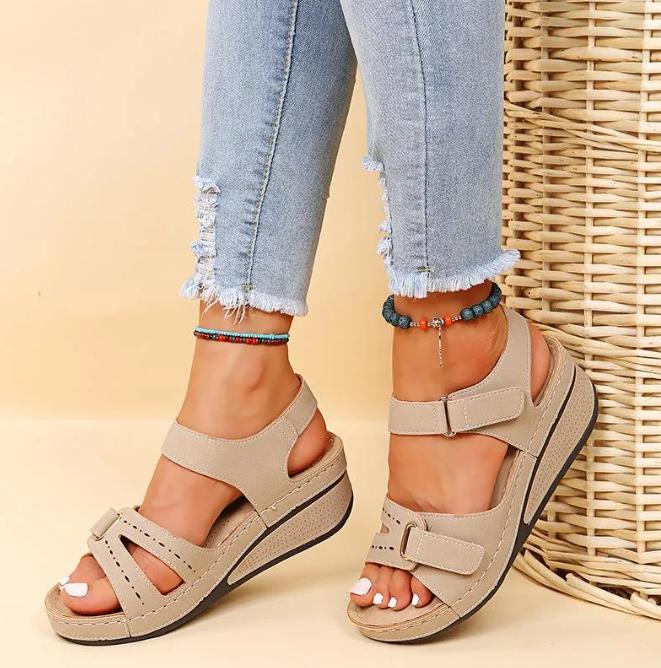 Sandales confort femme à semelle amortissante