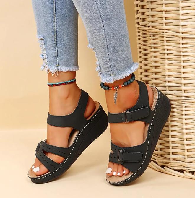 Sandales confort femme à semelle amortissante