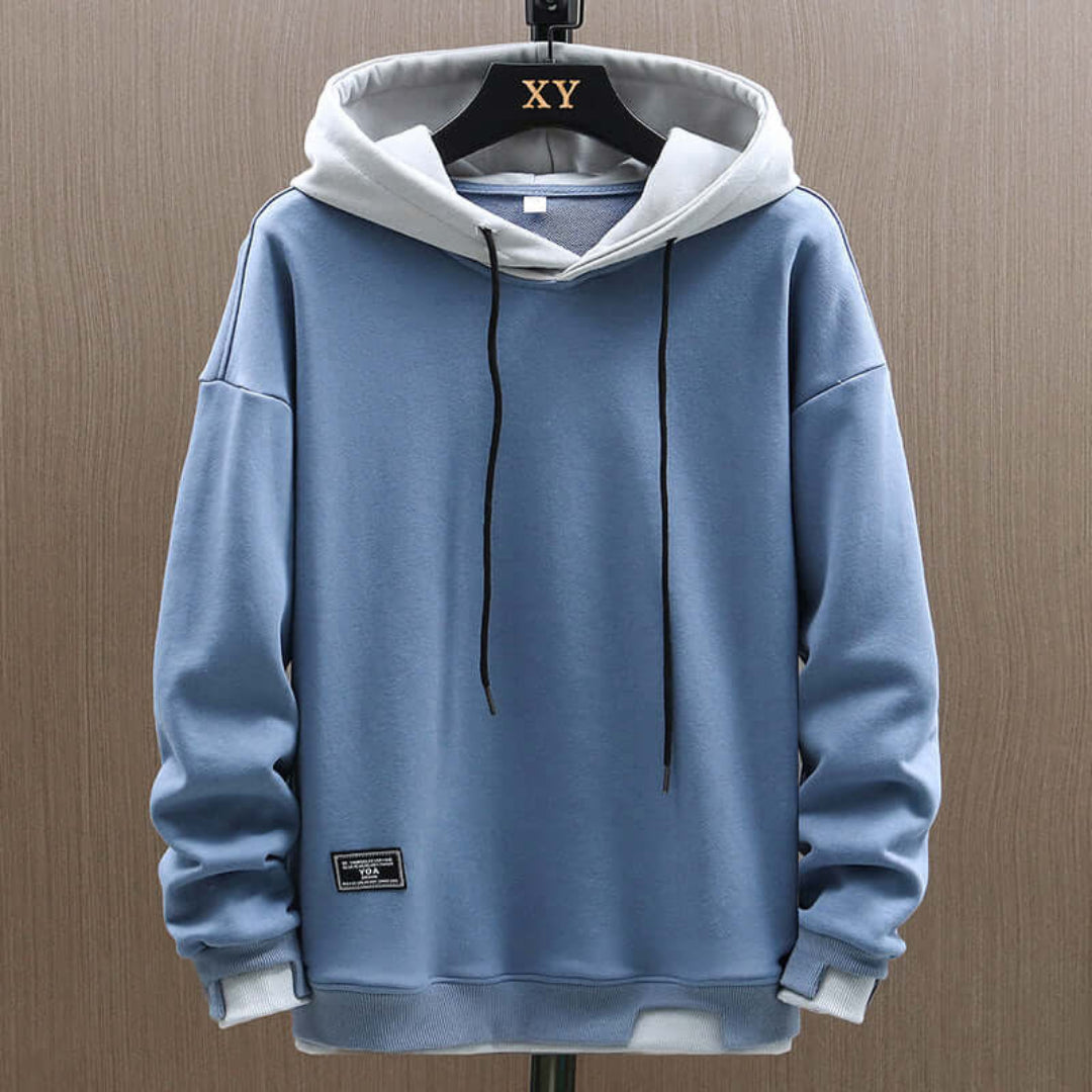 Maxime - Sweat à capuche bicolore homme