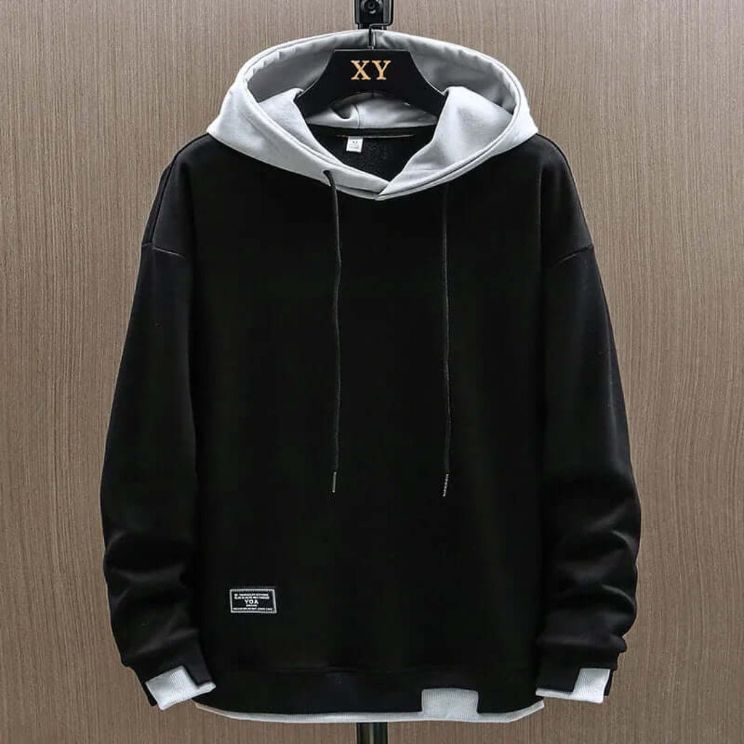 Maxime - Sweat à capuche bicolore homme