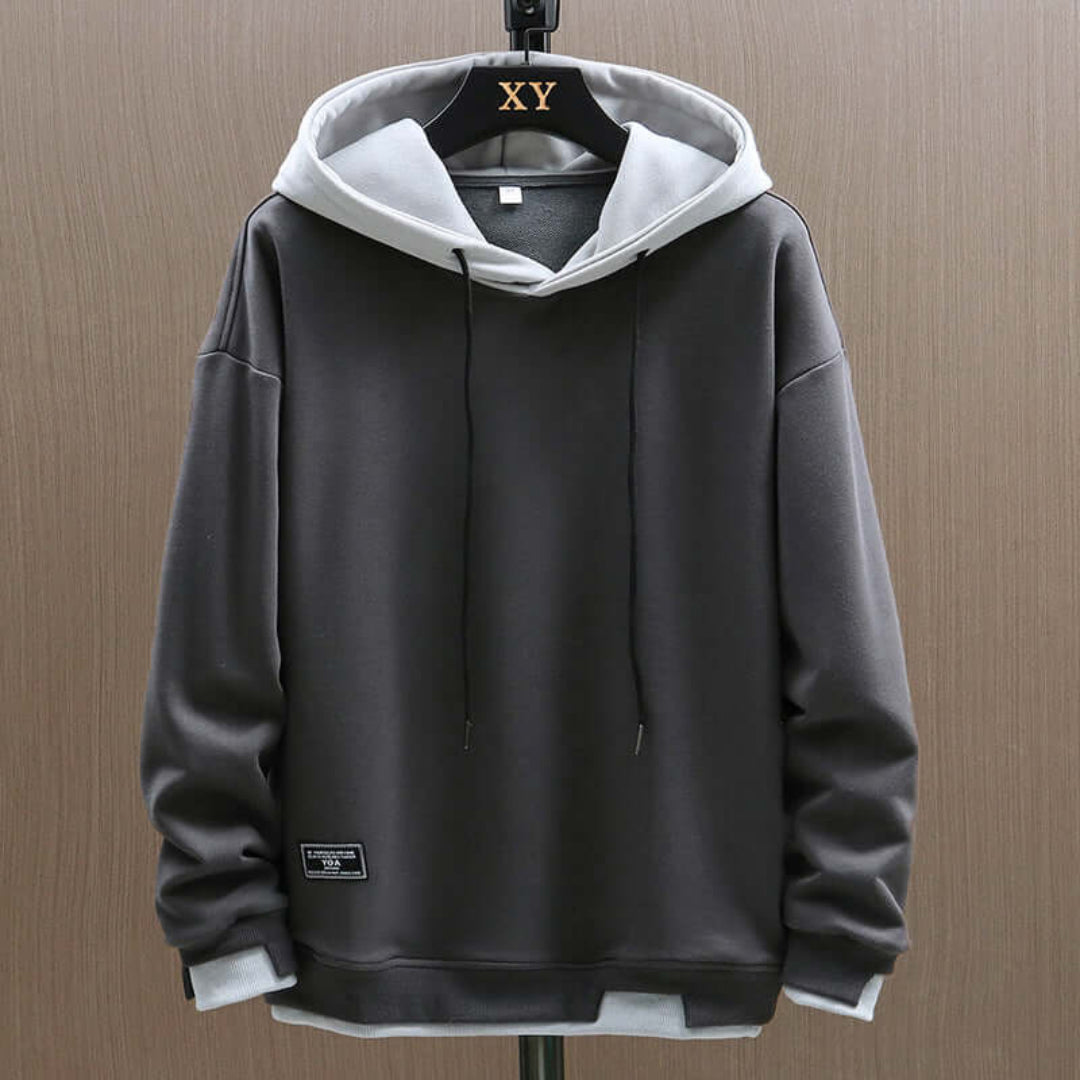 Maxime - Sweat à capuche bicolore homme