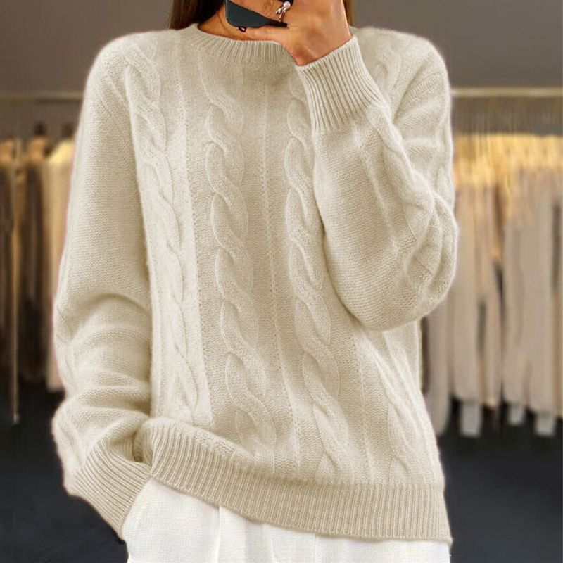Violette – Pull femme torsadé