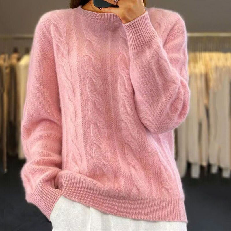 Violette – Pull femme torsadé