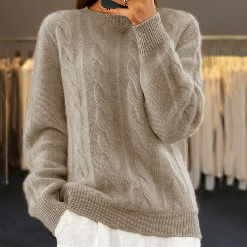 Violette – Pull femme torsadé