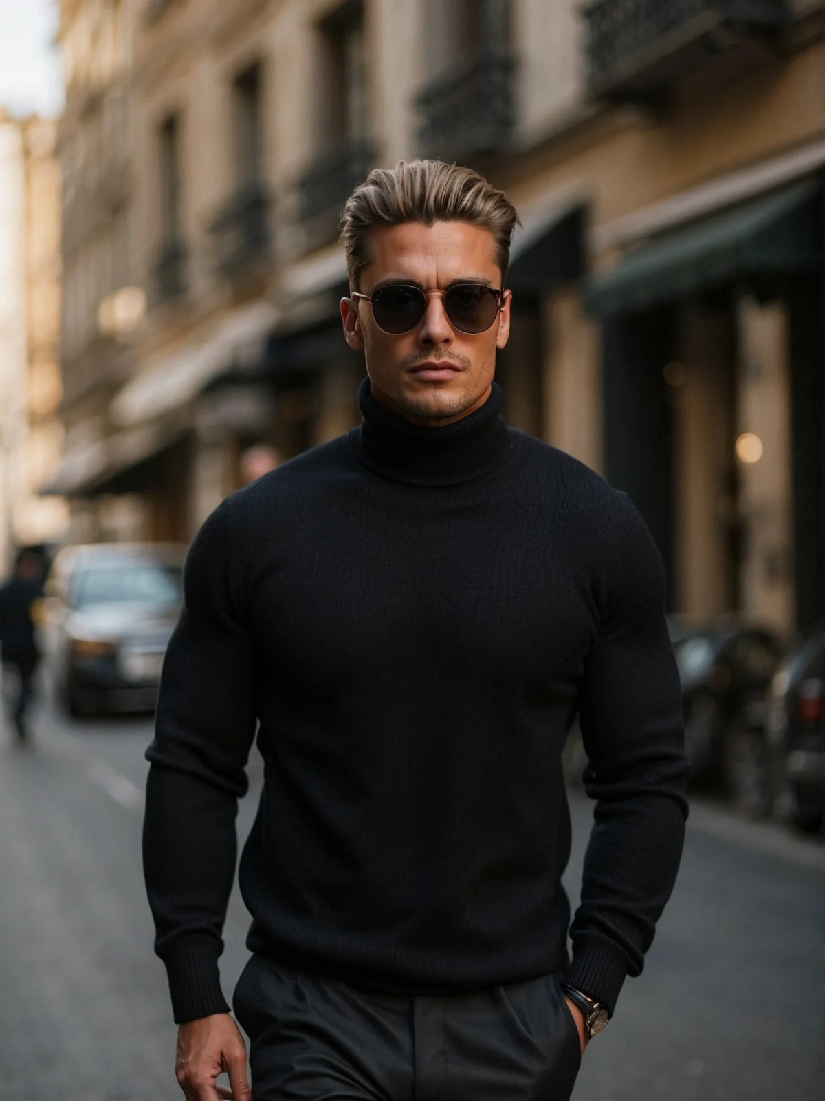 Maxence – Pull col roulé homme hiver