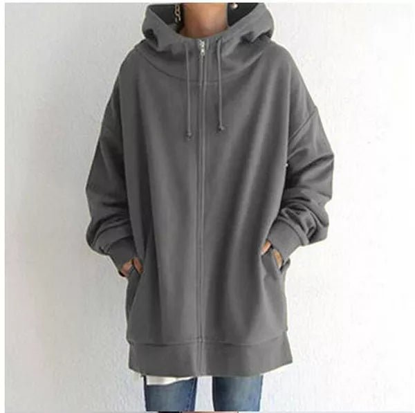 Sweat à capuche femme coupe ample 1