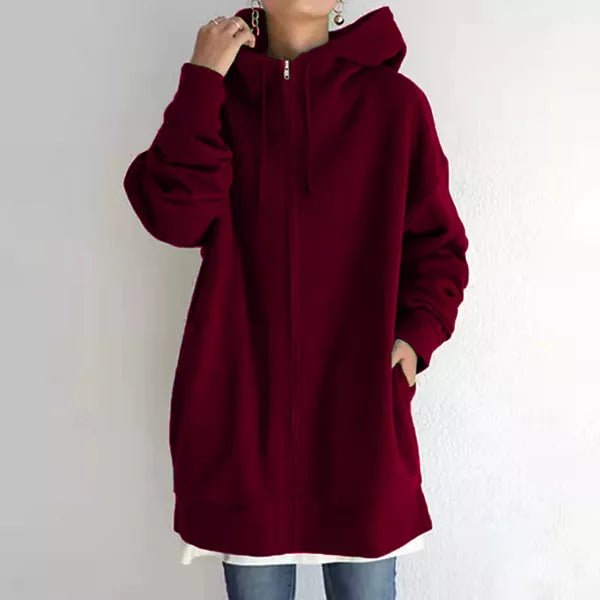 Sweat à capuche femme coupe ample 11