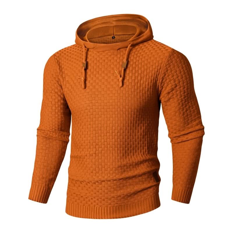 Sweat à capuche homme en maille gaufrée à coupe ajustée 16