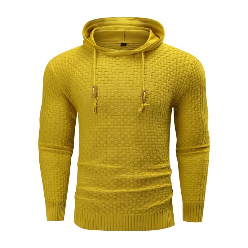 Sweat à capuche homme en maille gaufrée à coupe ajustée 3