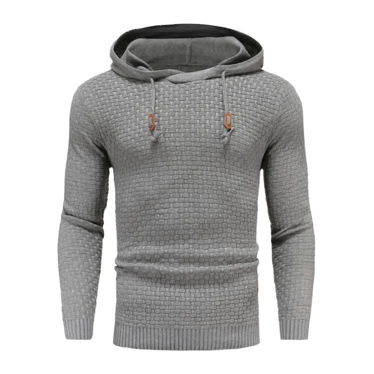 Sweat à capuche homme en maille gaufrée à coupe ajustée 7
