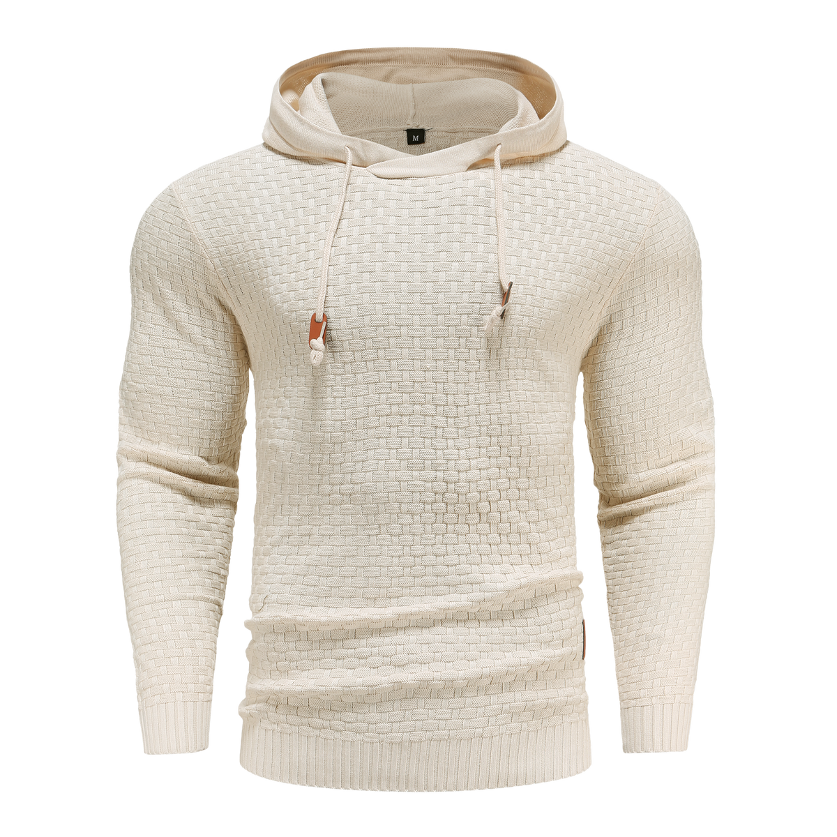 Sweat à capuche homme en maille texturée à cordon de serrage coupe droite 6