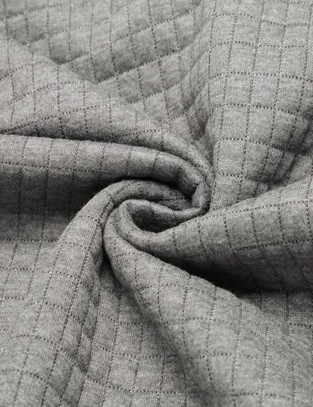 Sweat à capuche homme en maille gaufrée avec poignets à passe-pouce et coupe slim