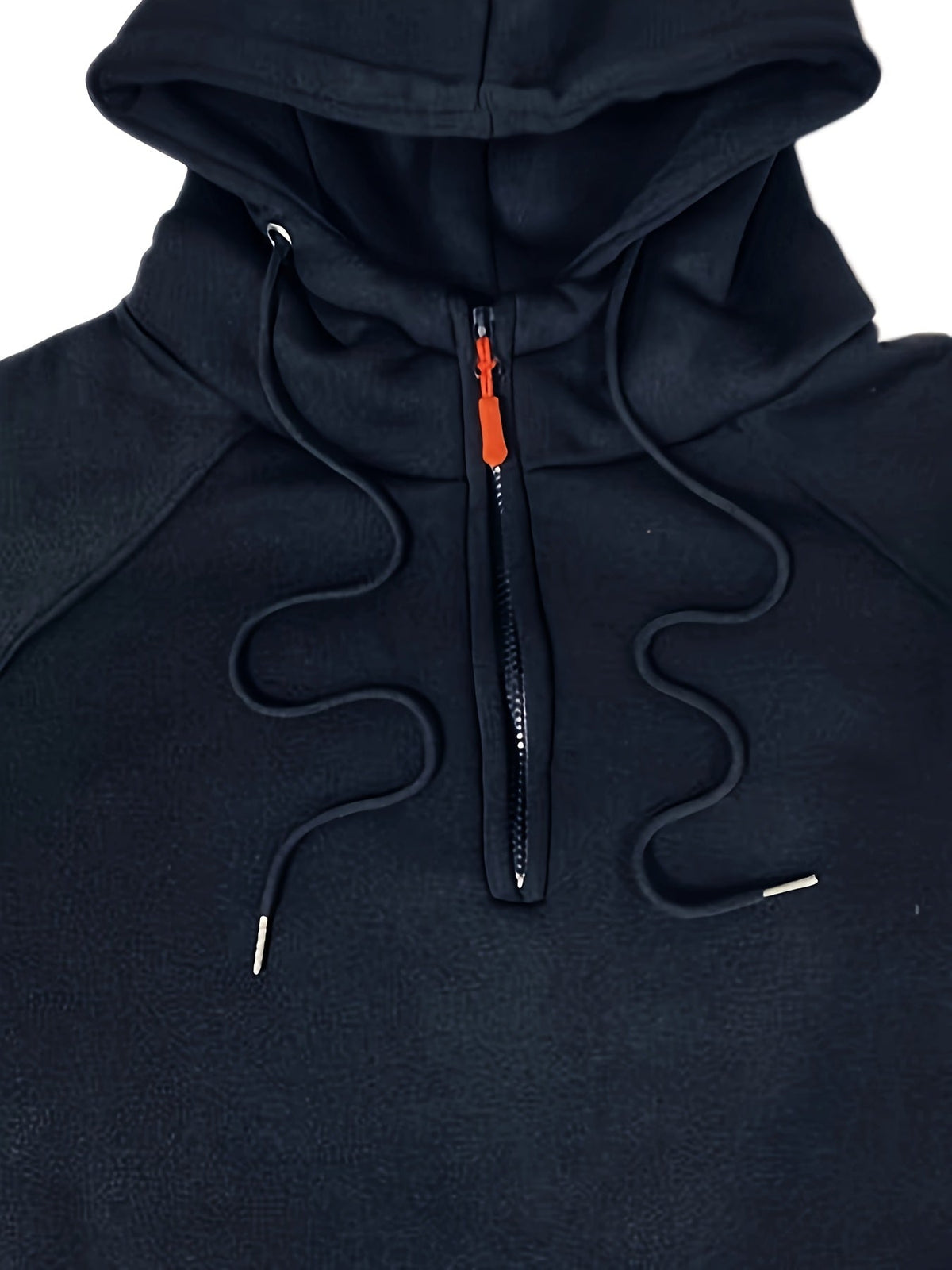 Sweat à capuche homme utilitaire demi-zip à poches multiples et manches raglan 9