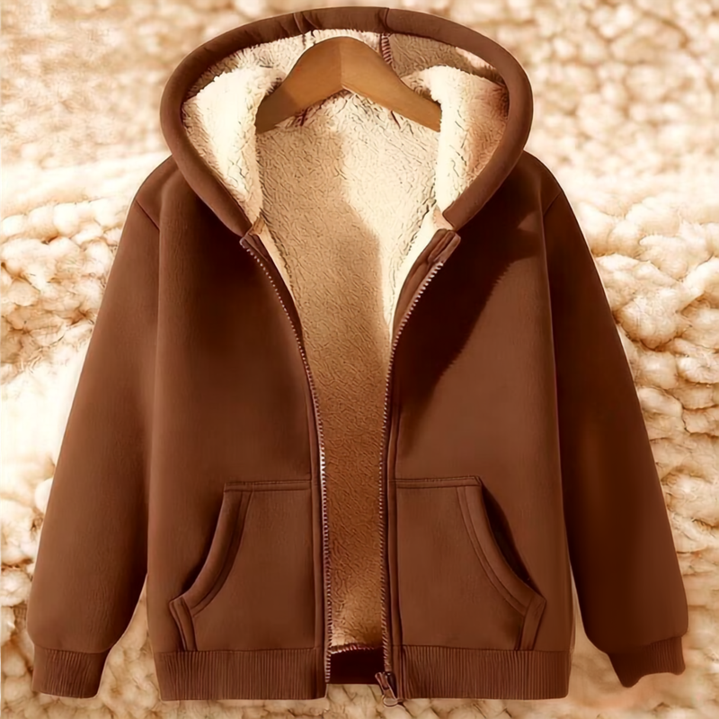 Sweat à capuche zippé homme doublé polaire chiné à poches latérales 11