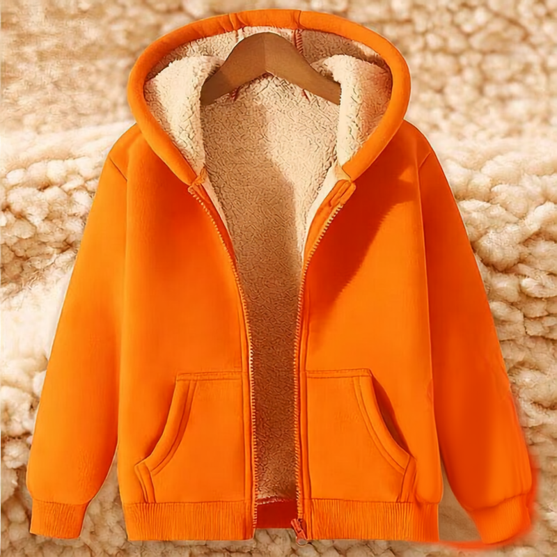 Sweat à capuche zippé homme doublé polaire chiné à poches latérales 8