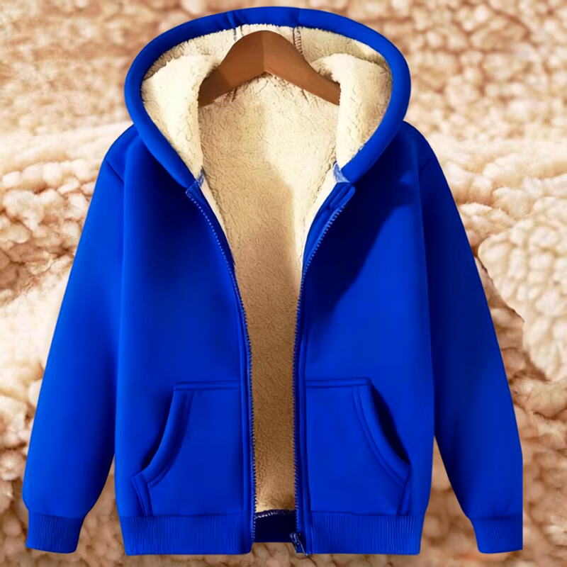 Sweat à capuche zippé homme doublé polaire chiné à poches latérales 9