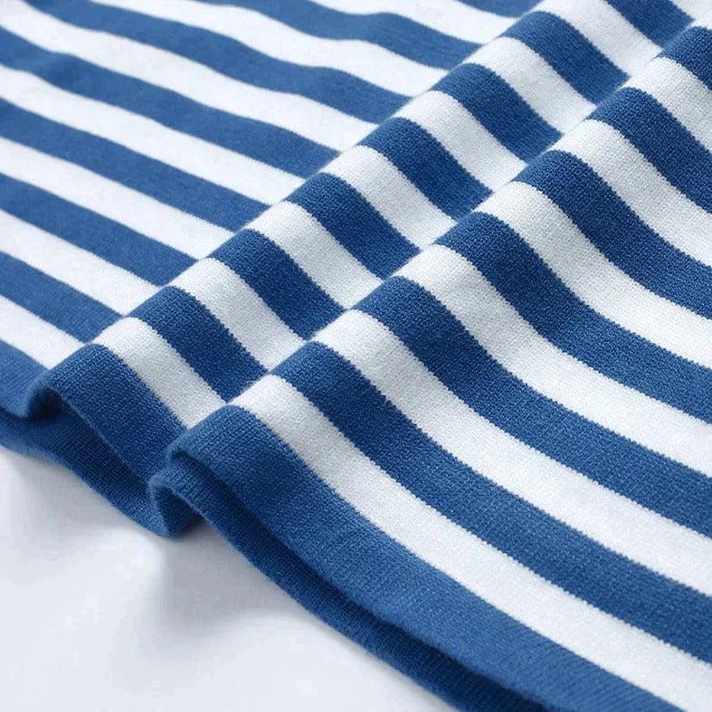 Sweat femme à rayures et coupe décontractée 11