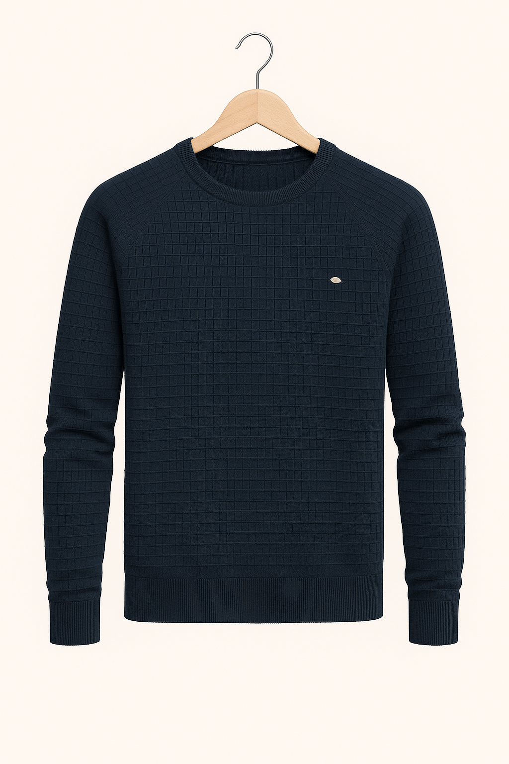 Sweat homme sans capuche en tissu structuré et coupe ample