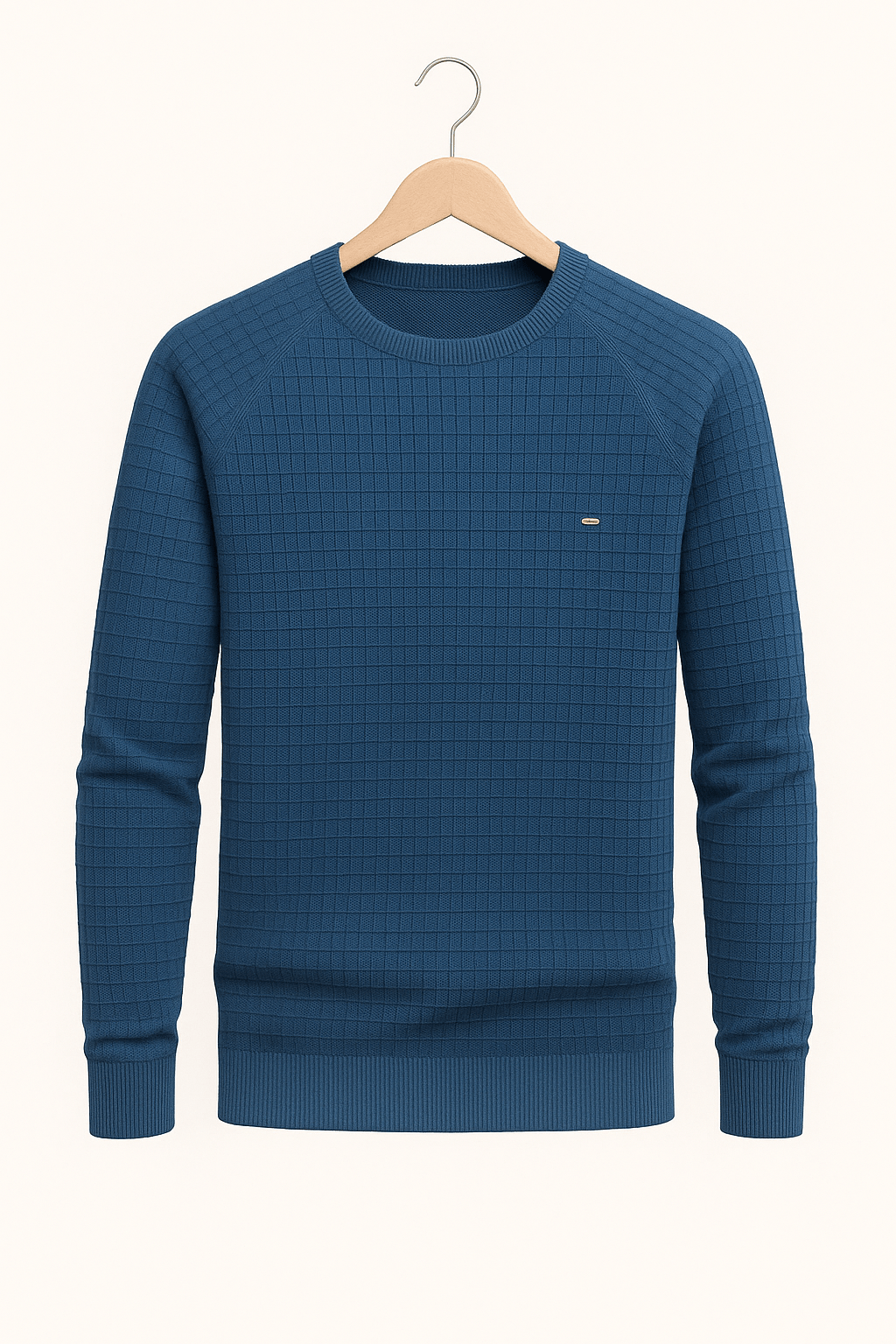 Sweat homme sans capuche en tissu structuré et coupe ample