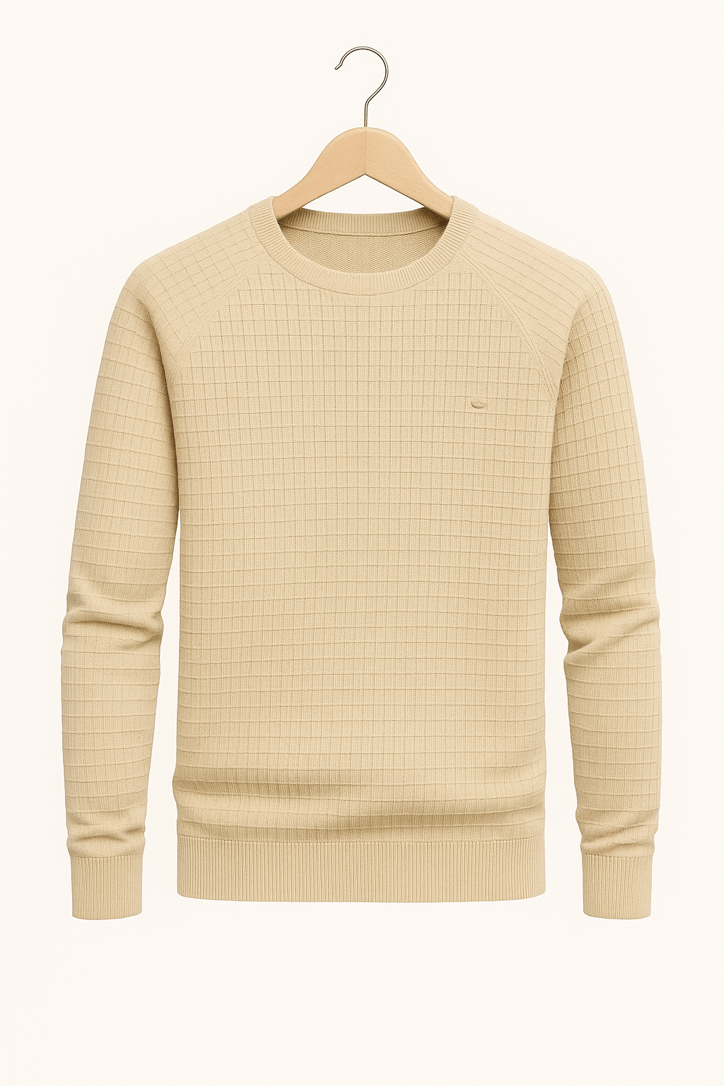 Sweat homme sans capuche en tissu structuré et coupe ample