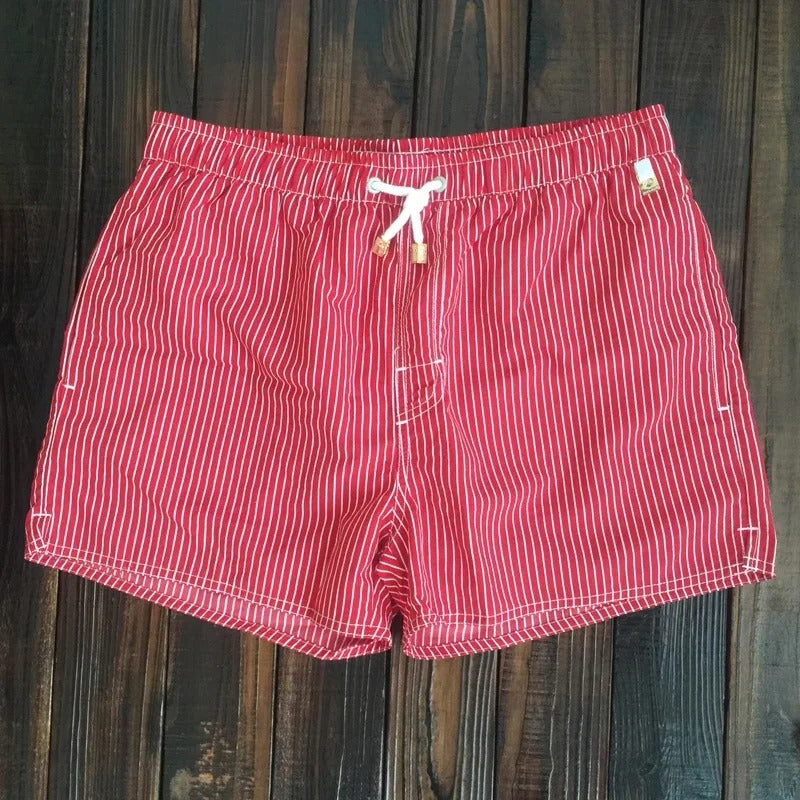 Short de bain homme à rayures – style estival et confort tout au long de la journée