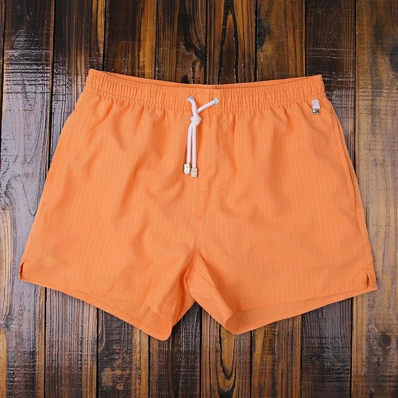 Short de bain homme à rayures – style estival et confort tout au long de la journée