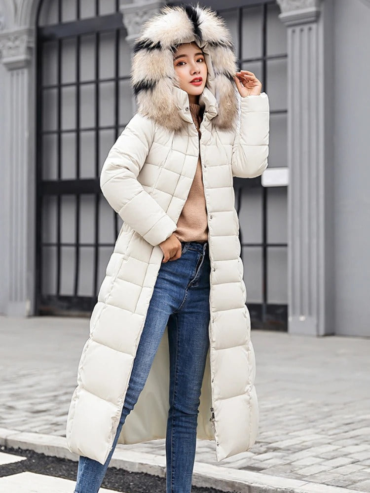 Georgia – Long manteau chaud style doudoune femme