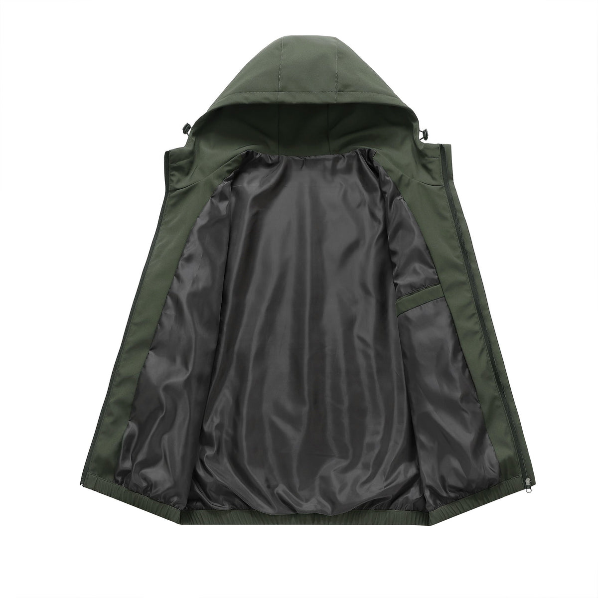 Veste coupe-vent homme à capuche déperlante à poches zippées 7