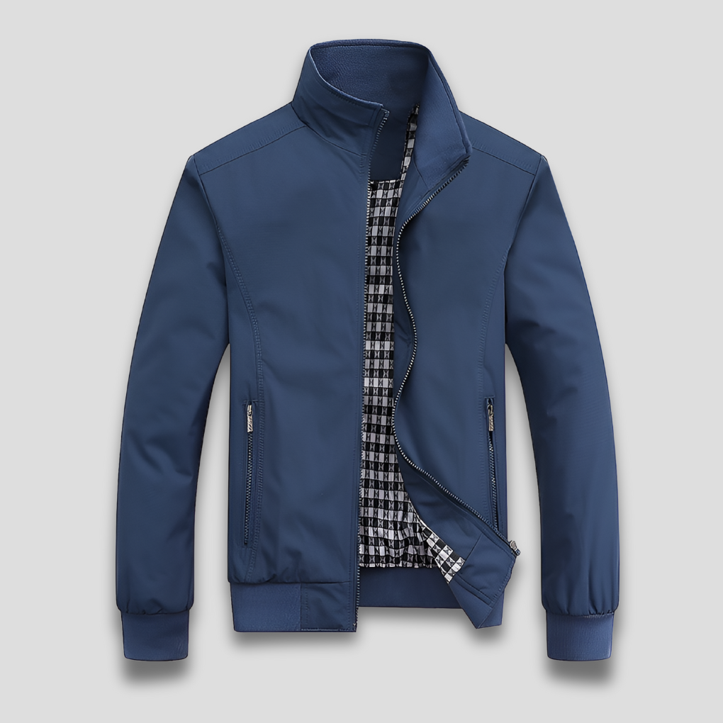 Veste coupe-vent homme légère zippée à doublure mesh respirante 1