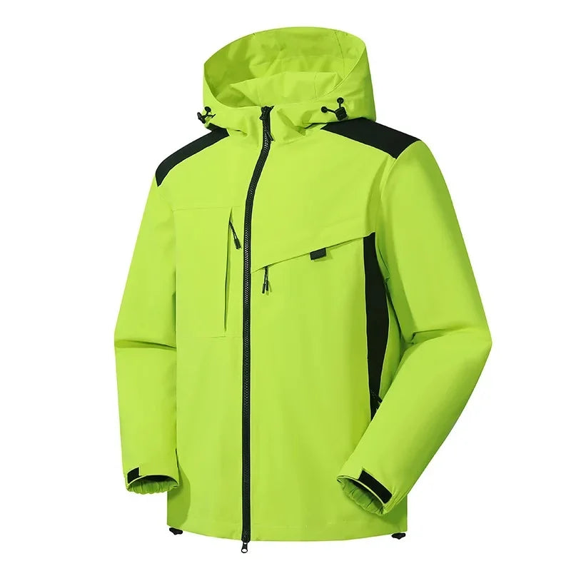 Veste de pluie femme imperméable à capuche avec coutures étanchées et poches zippées 10