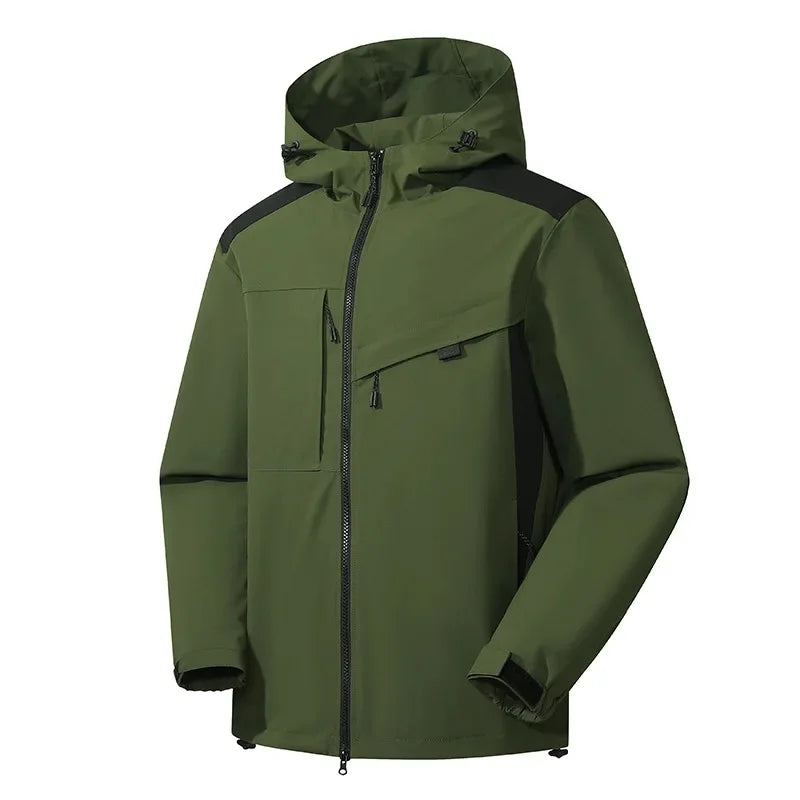 Veste de pluie femme imperméable à capuche avec coutures étanchées et poches zippées 11