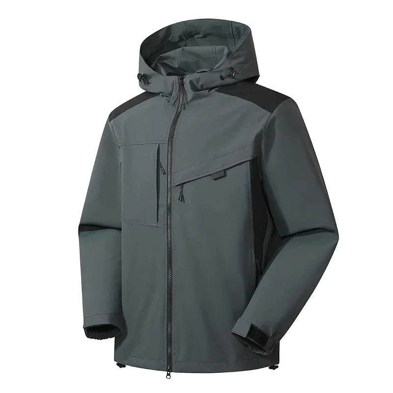 Veste de pluie femme imperméable à capuche avec coutures étanchées et poches zippées 12