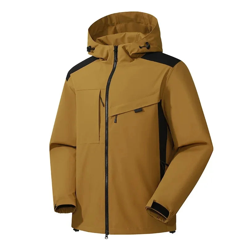 Veste de pluie femme imperméable à capuche avec coutures étanchées et poches zippées 4