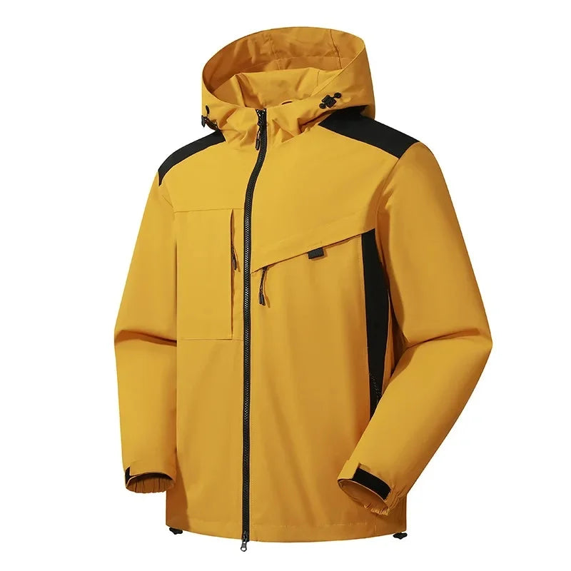 Veste de pluie femme imperméable à capuche avec coutures étanchées et poches zippées 9