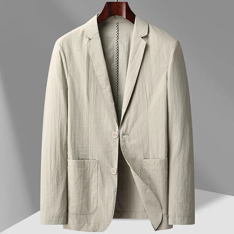 Veste en lin homme légère coupe décontractée 1
