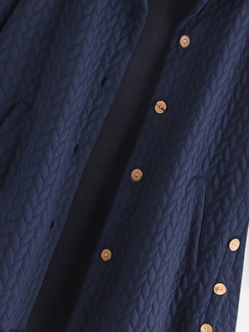Veste femme à capuche boutonnée doublée et chaude pour l'hiver 7