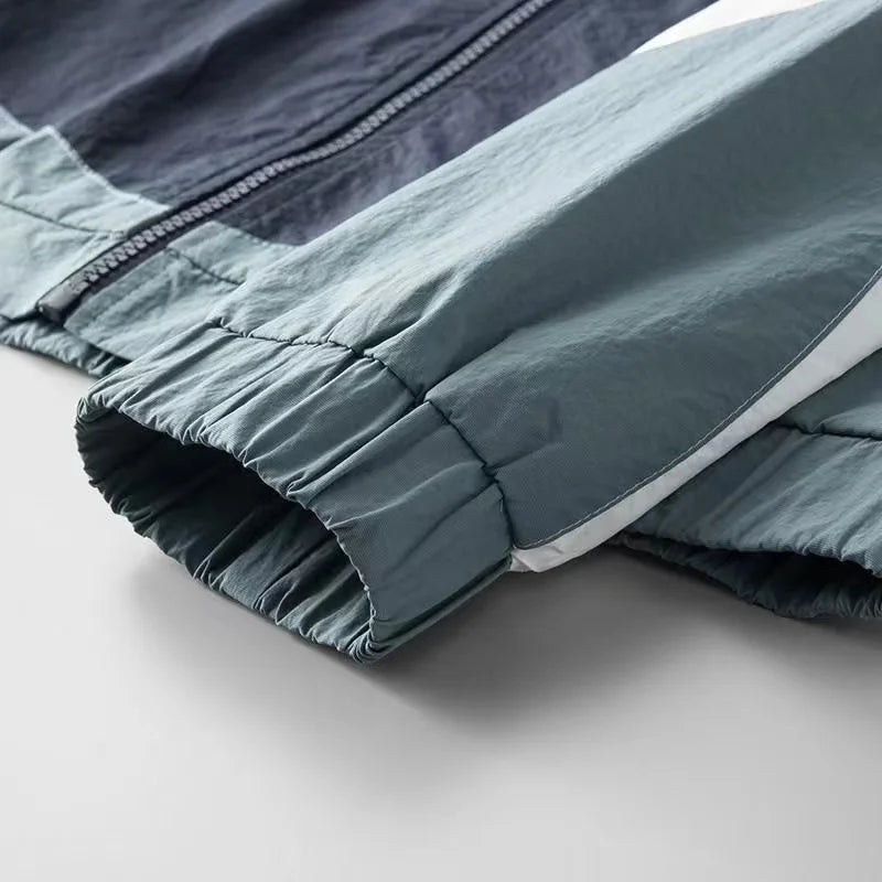 Veste homme déperlante à capuche en nylon 6