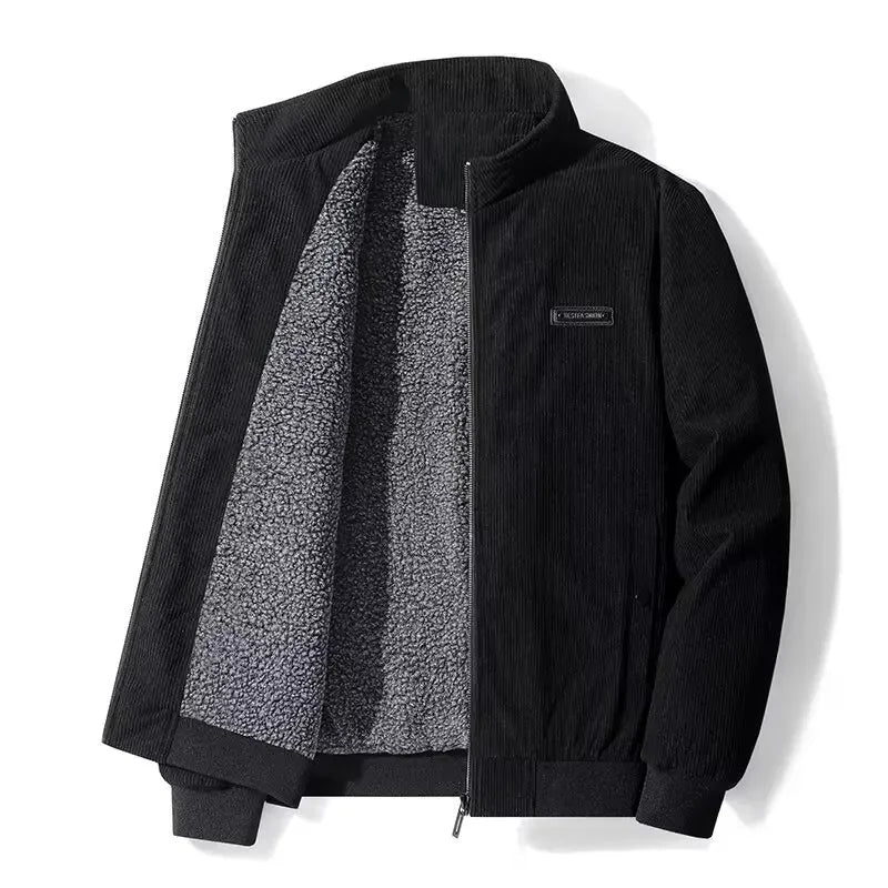 Veste homme en velours côtelé doublée polaire 1