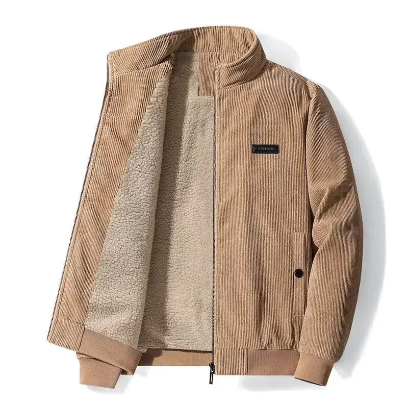 Veste homme en velours côtelé doublée polaire 4