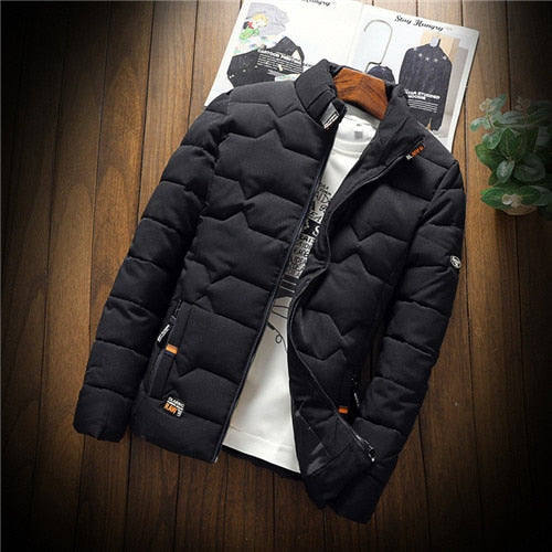 Veste matelassée homme légère zippée à motif géométrique et poches 2