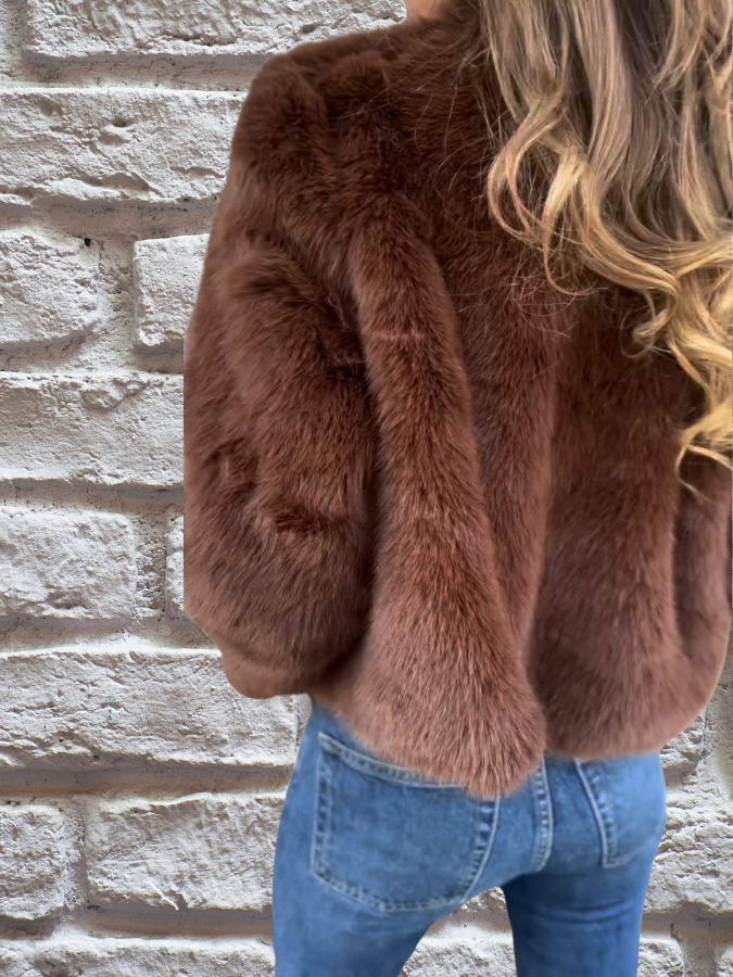 Veste mi-saison femme chaude à col montant et fermeture zippée 7
