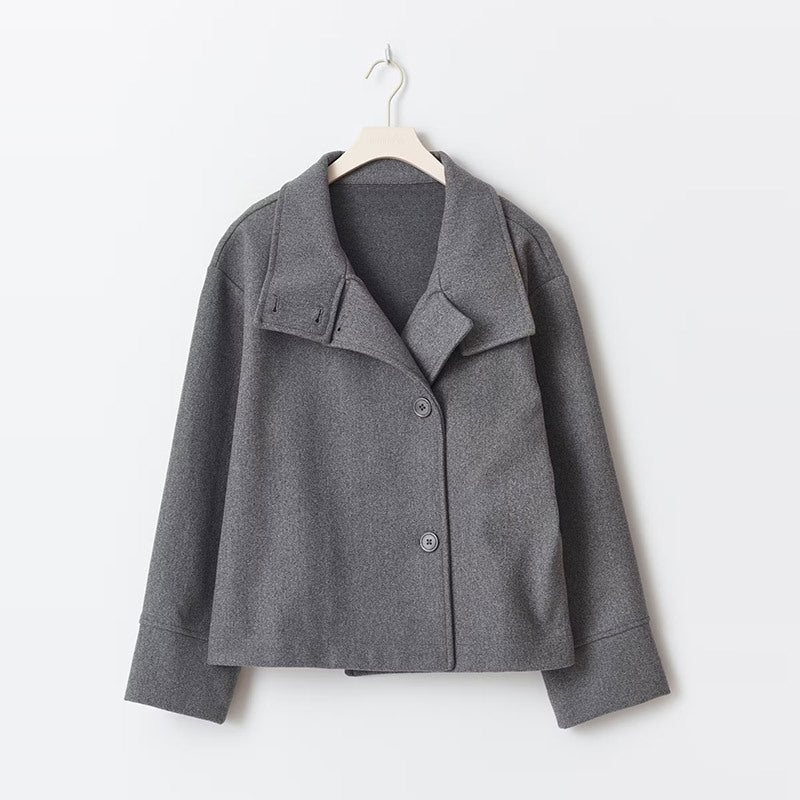 Veste mi-saison femme courte et ajustée à double boutonnage 8