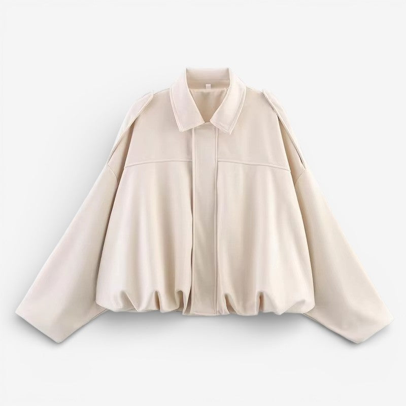 Veste mi-saison femme en polyester à fermeture zippée et col classique 1