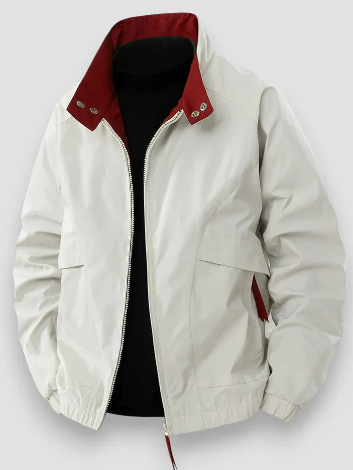 Veste mi-saison homme légère à fermeture éclair et col montant 1