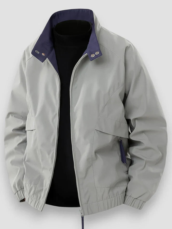 Veste mi-saison homme légère à fermeture éclair et col montant 3